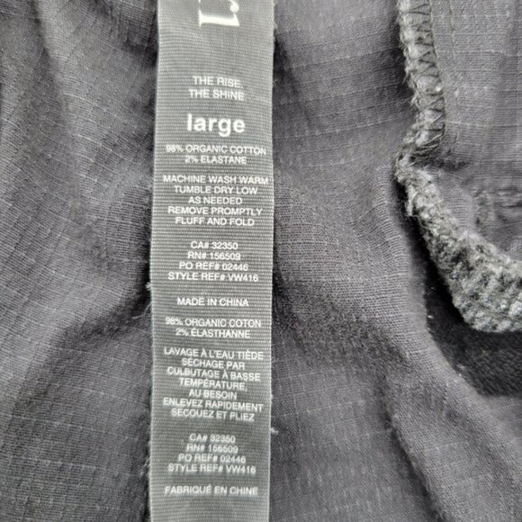 Vuori Women's Ripstop Wide Leg Cropped Drawstring Pants Size Large Gray DEFECT - Picture 12 of 12